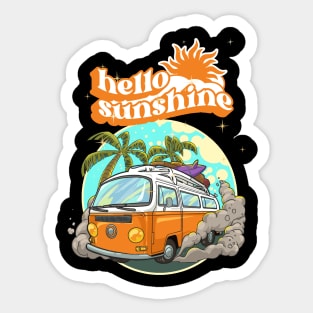 Hello Sunshine" t-shirt Sticker